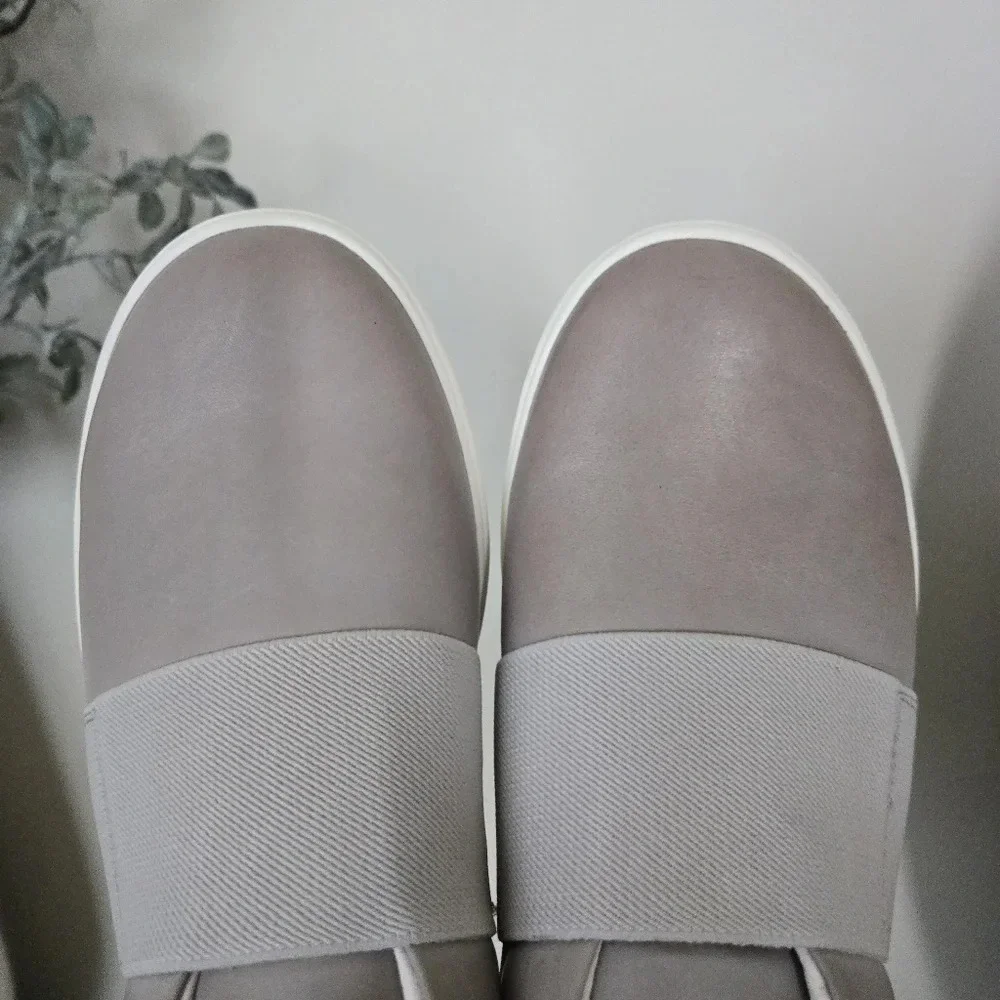 Josef Seibel Women Caren 14 Gray Leather Casual Slip On Sneakers US10 (40)